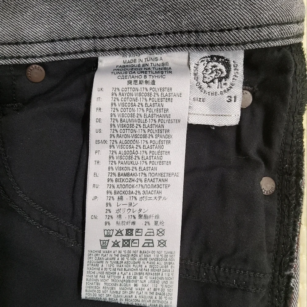 Diesel Larkee Regular Straight Jeans Size W-31 L-30